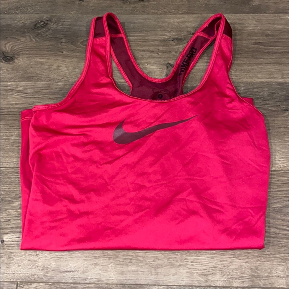 Pink Nike dri fit workout tank